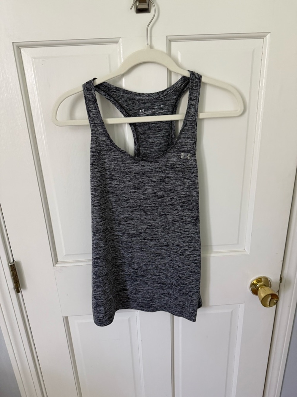 Under Armour Women’s Black-Gray Heather Racerback Tank